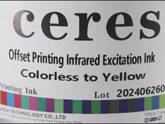 Tinta de excitación infrarroja offset Amarillo y verde