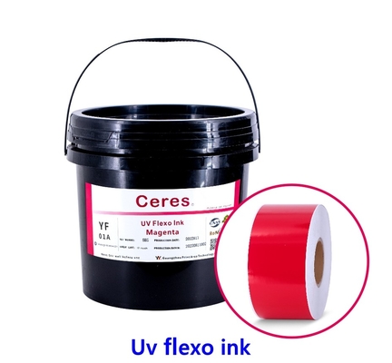 Tinta ULTRAVIOLETA CMYK de Flexo y colores de Panton para la impresión de la etiqueta