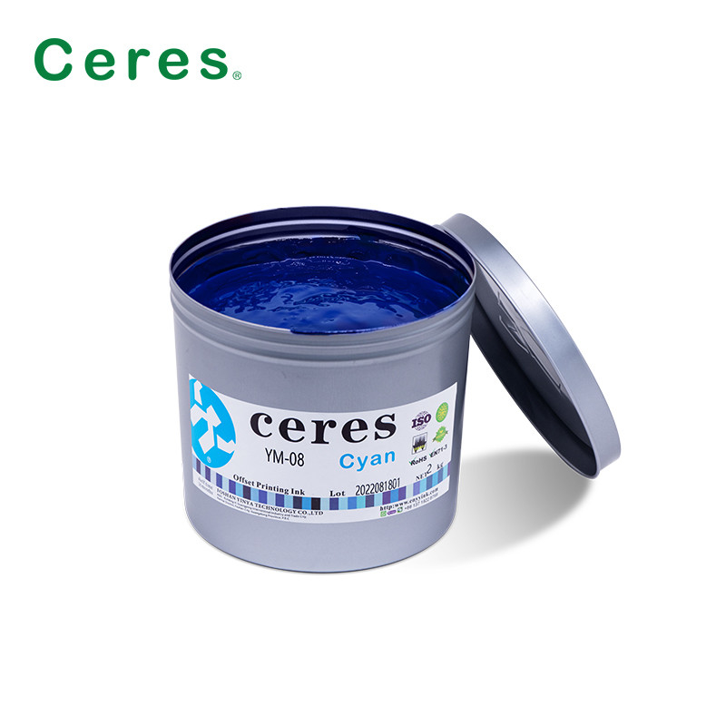 Tinta de estaño offset Tintas decorativas metálicas para 3 piezas pueden secarse en horno
