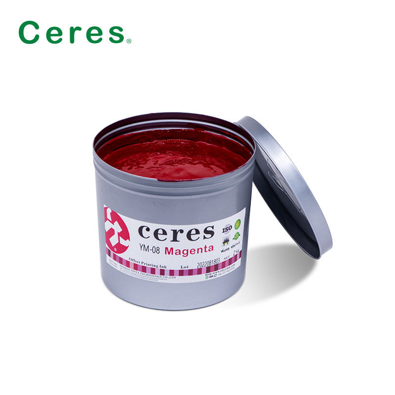 Tinta de estaño offset Tintas decorativas metálicas para 3 piezas pueden secarse en horno