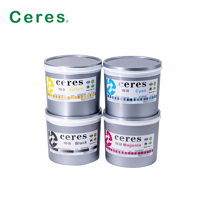 Tinta de estaño offset Tintas decorativas metálicas para 3 piezas pueden secarse en horno