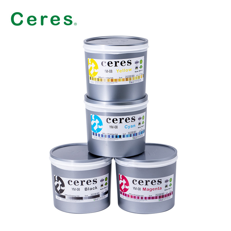 Tinta de estaño offset Tintas decorativas metálicas para 3 piezas pueden secarse en horno
