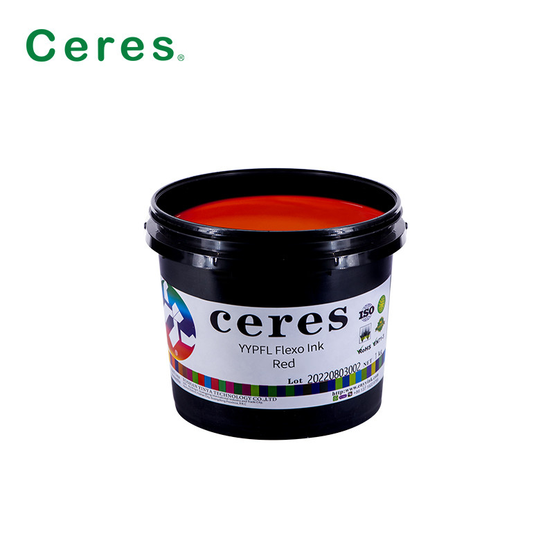 CMYK Color YYPFL Tinta flexo para cintas de tela textil