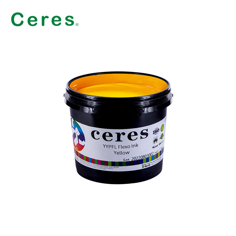 CMYK Color YYPFL Tinta flexo para cintas de tela textil