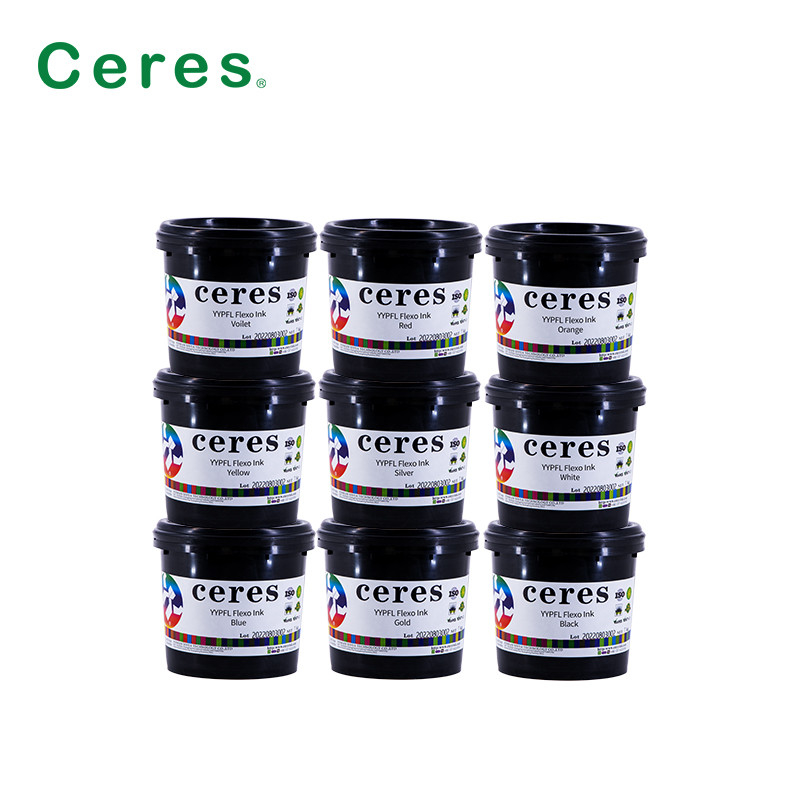 CMYK Color YYPFL Tinta flexo para cintas de tela textil