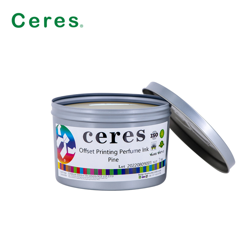 Impresión offset de Ceres Tinta de perfume sabor de pino color transparente
