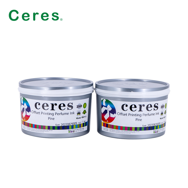 Impresión offset de Ceres Tinta de perfume sabor de pino color transparente