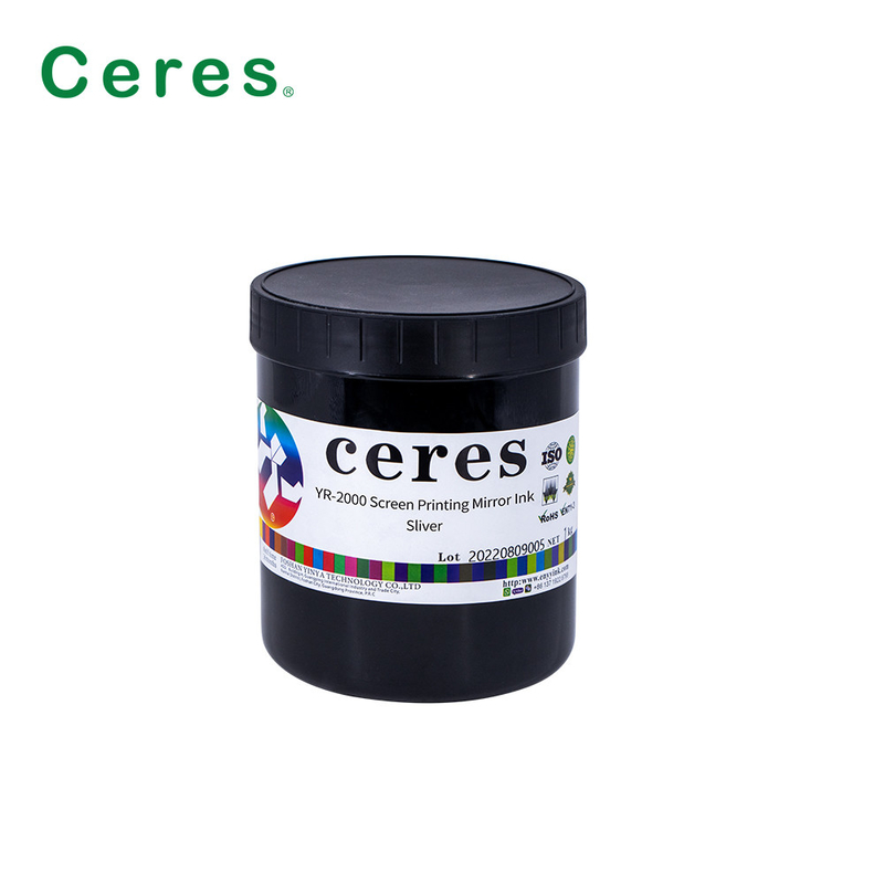 1Kg / lata de pantalla de seguridad de impresión de tinta espejo color plata y oro