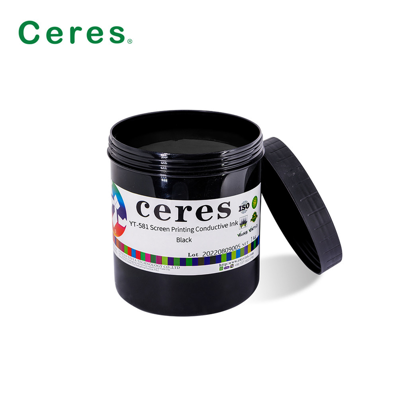 Tinta de impresión de seguridad de carbono de 75 ohm Color plateado para placa de circuito