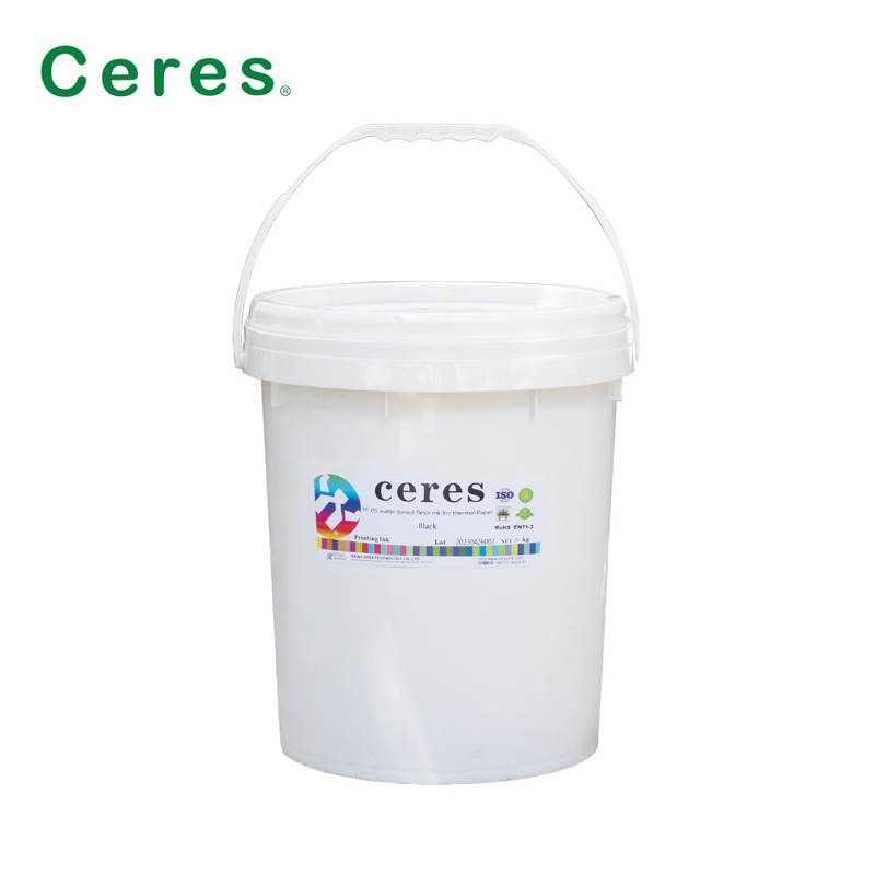Tinta a base de agua de Fleox de la densidad del alto color 20 kilogramos/barril para el papel termal