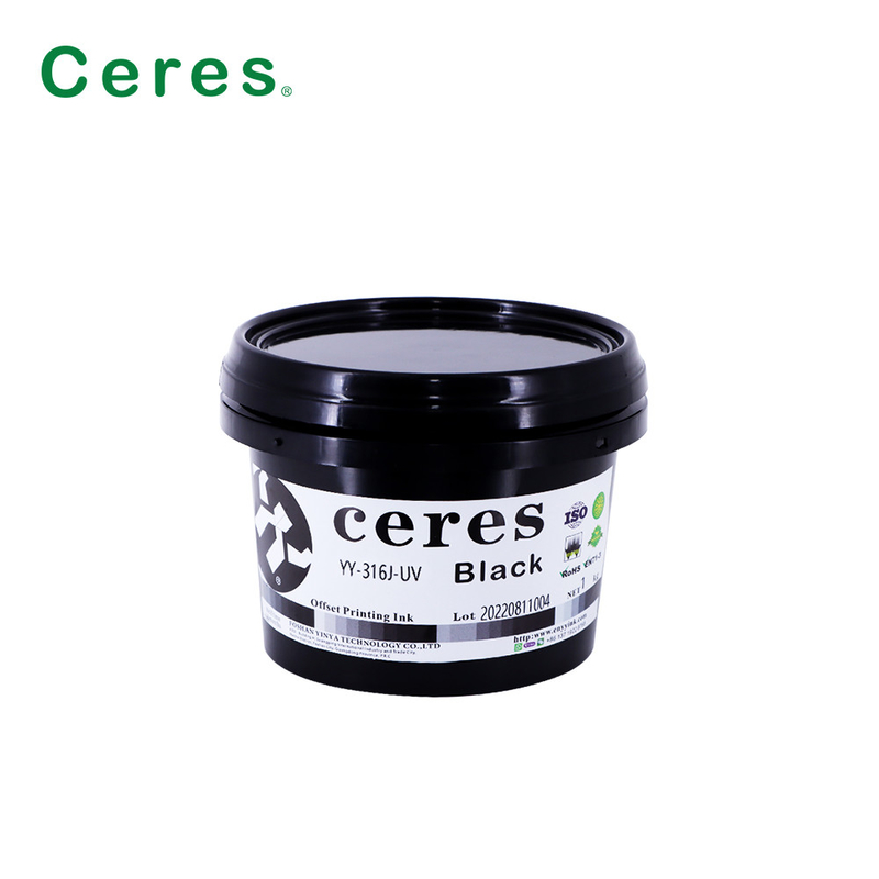 Tinta de offset UV de color de manchas vivas 1 Kg lata de tinta de impresión Pantone de alta velocidad