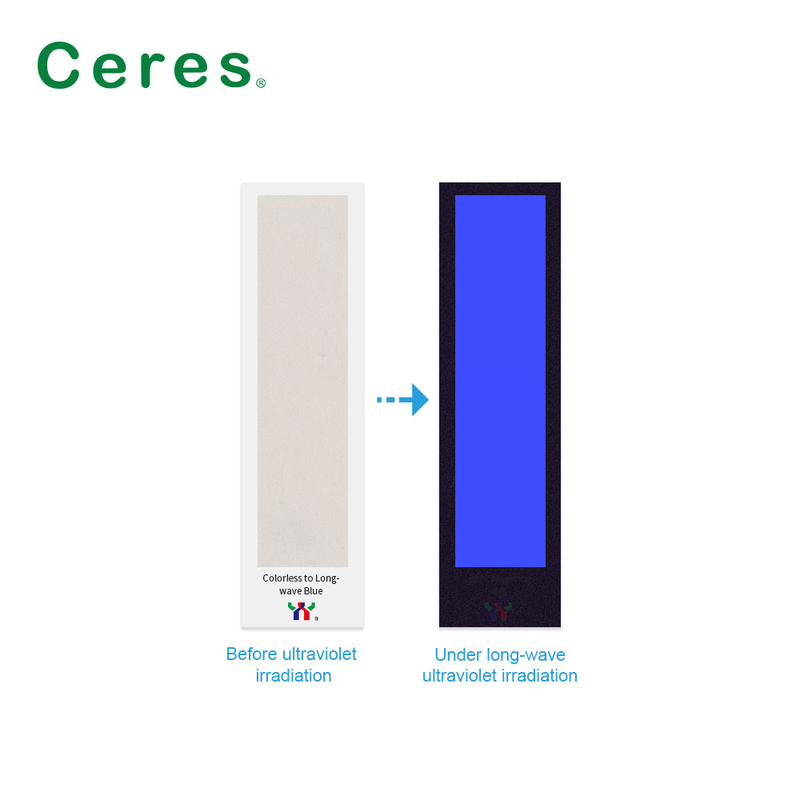 Tinta UV INVISIBLE para todos los certificados de seguridad de color a azul por impresión offset