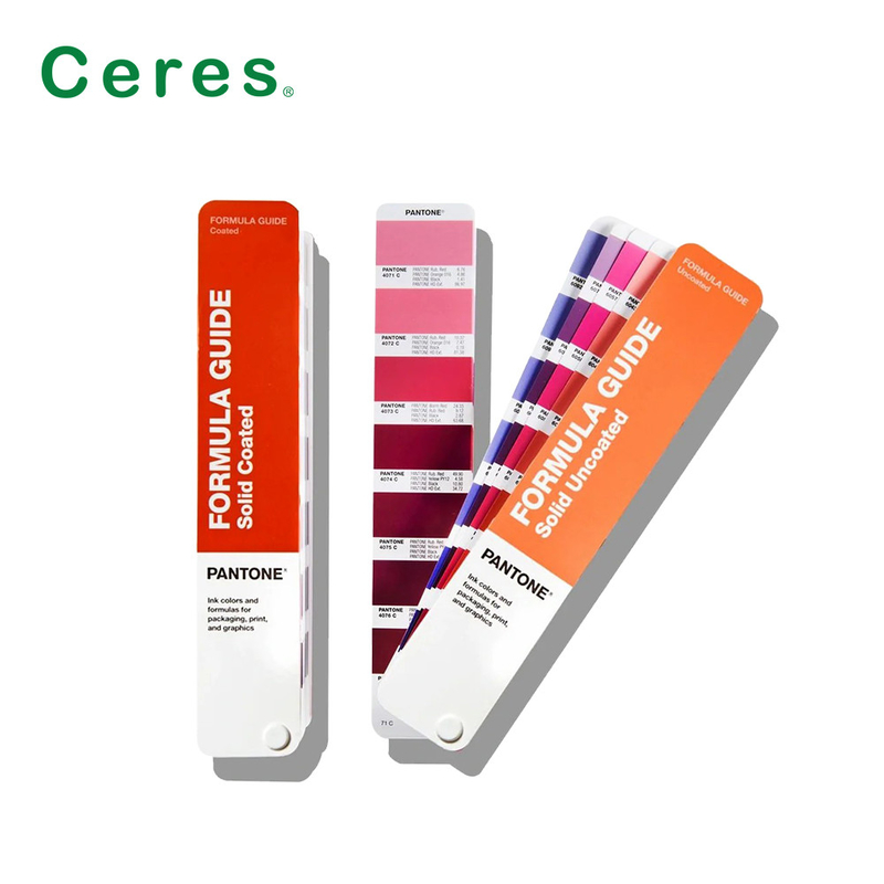 GP1601B Guía de la fórmula de Pantone recubierta sin recubrimiento 2390 colores 2 piezas
