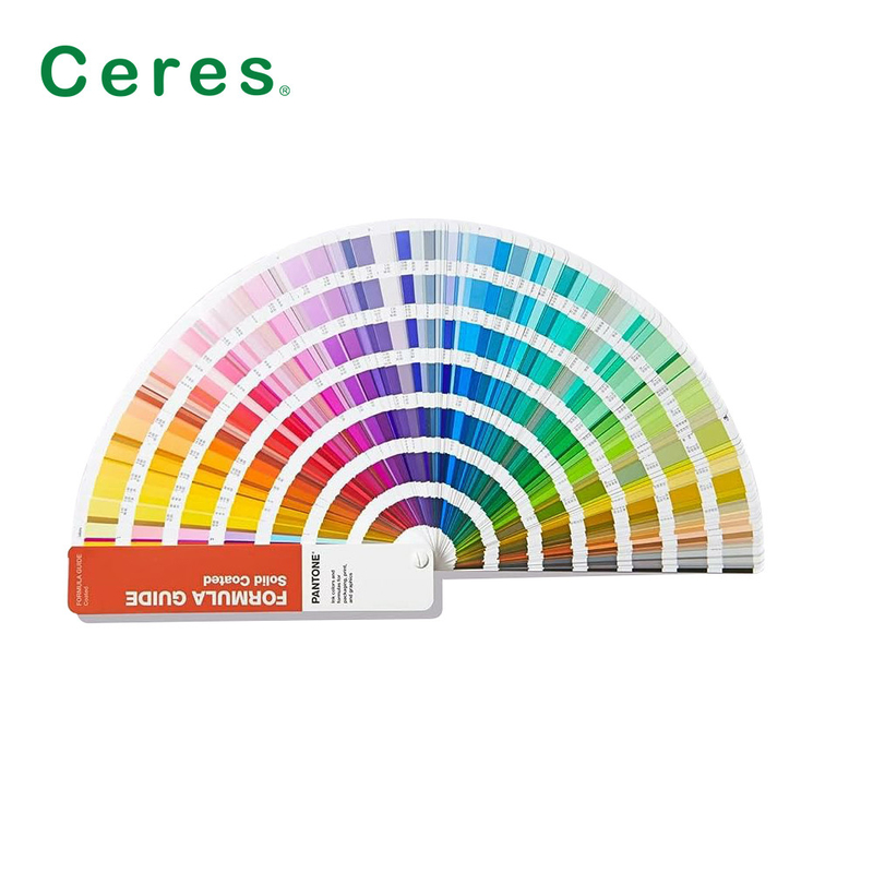 GP1601B Guía de la fórmula de Pantone recubierta sin recubrimiento 2390 colores 2 piezas