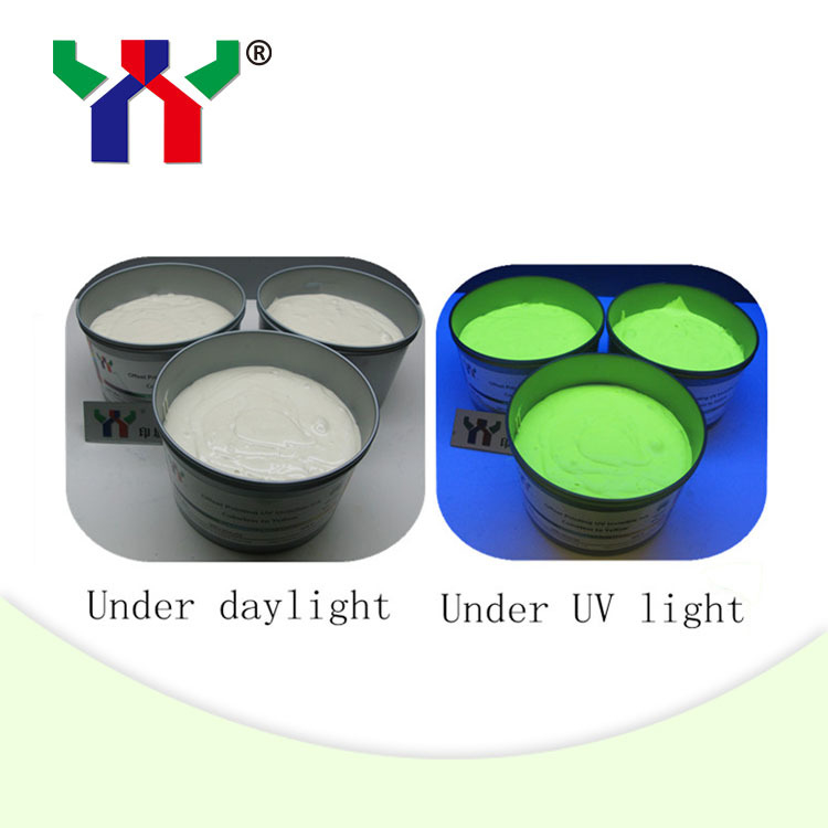 UV Invisible Ink for Offset Printing Colorless to Grass Green