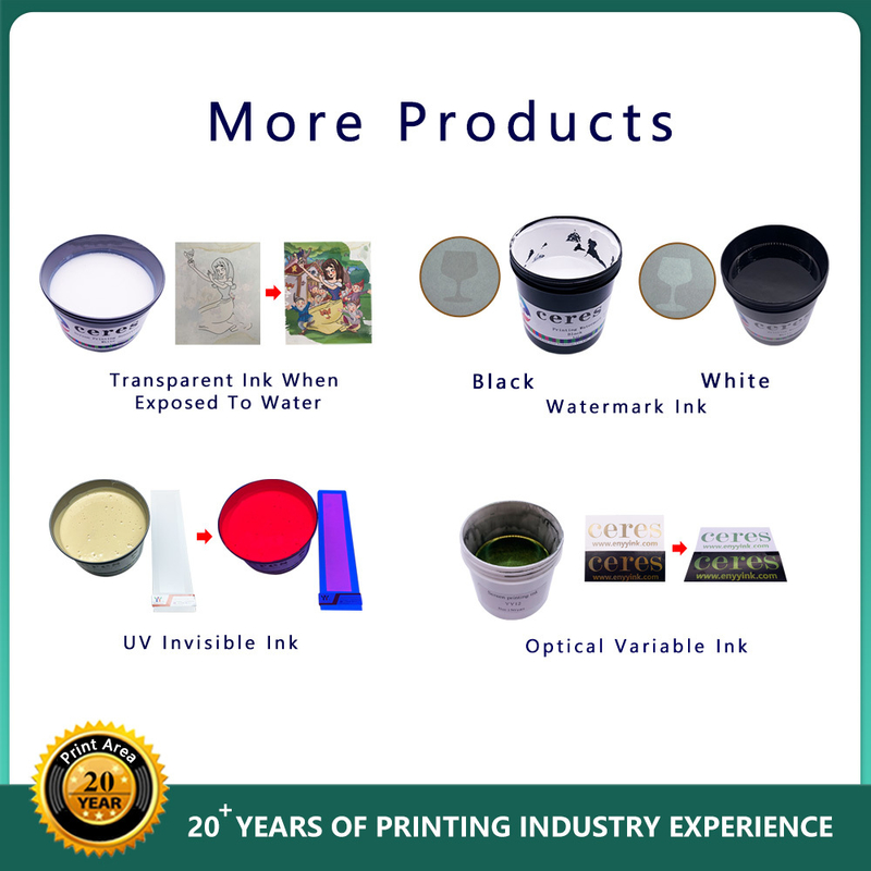 UV Invisible Ink for Offset Printing Colorless to Grass Green