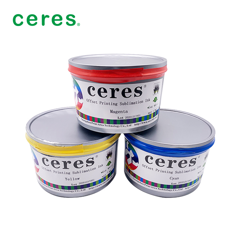 Tinta de sublimación magenta para impresión offset con temperatura de transferencia de 180-220 grados y peso de papel de 70-110 gramos para pequeñas diferencias de color