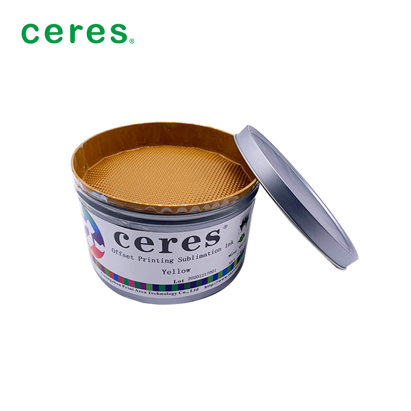 Tinta de sublimación magenta para impresión offset con pequeña diferencia de color, buena reproducibilidad y aptitud para máquinas de 4 colores