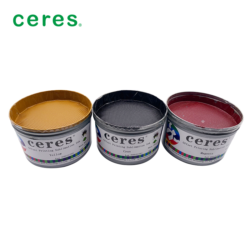 Tinta de sublimación magenta para impresión offset con pequeña diferencia de color, buena reproducibilidad y aptitud para máquinas de 4 colores