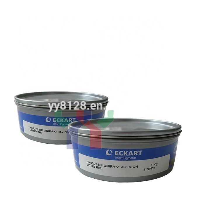 Tinta de impresión offset de oro y plata de Eckart 9222 Azul dorado 9224 Rojo dorado 9310 Plata para embalajes decorativos