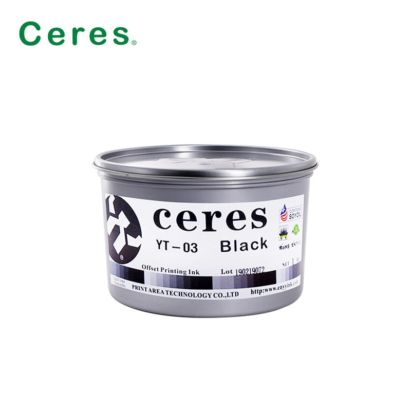 Tinta de Impresión Offset a Base de Solvente YT-03 CMYK Conforme a EN71-3 Ecológica para Impresión de Alta Calidad