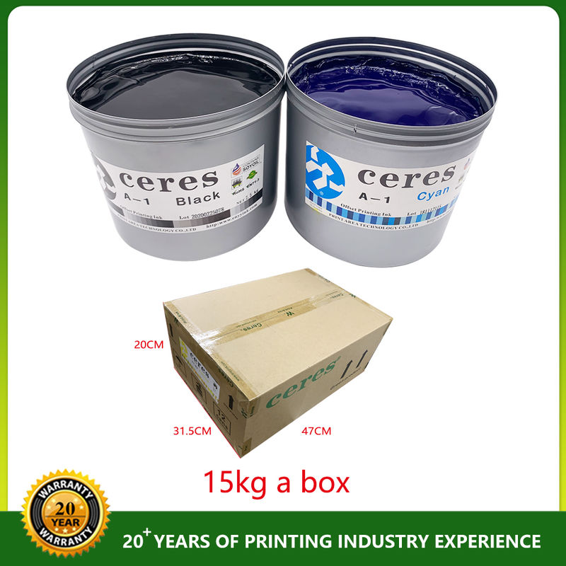 ISO9001 Certified EN71-3 Conforming Soybean Offset Printing Ink with 36 Months Shelf Time