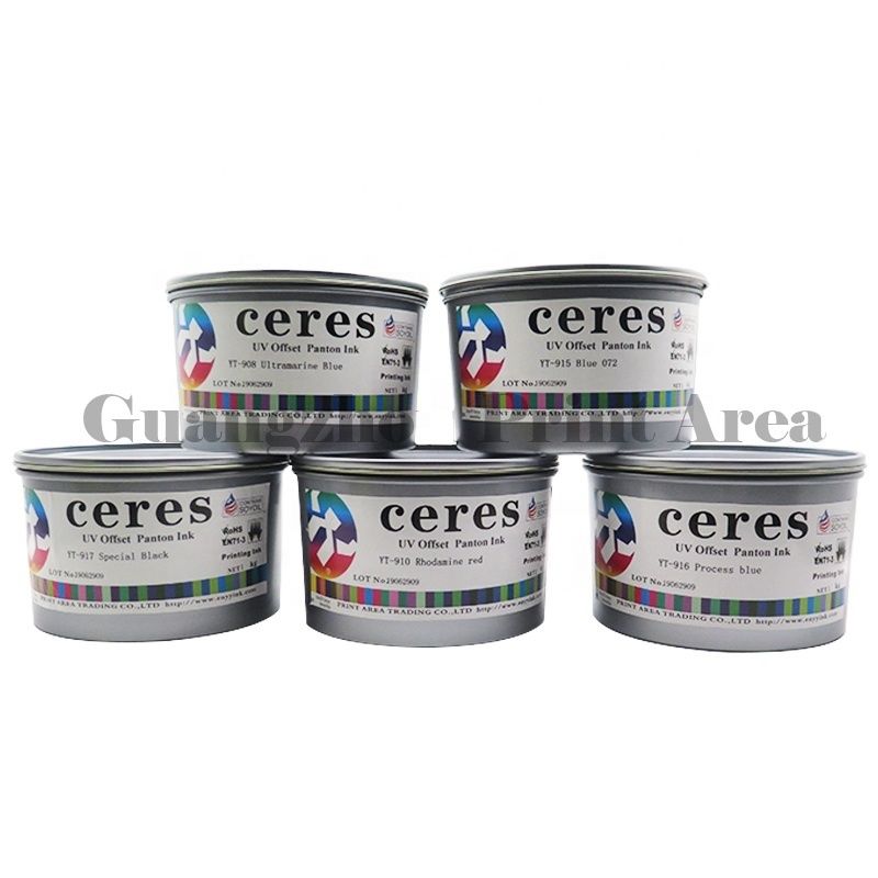 YT-910 tinta UV offset con 24 meses de garantía 100% seguro y probado para la impresión de paquetes