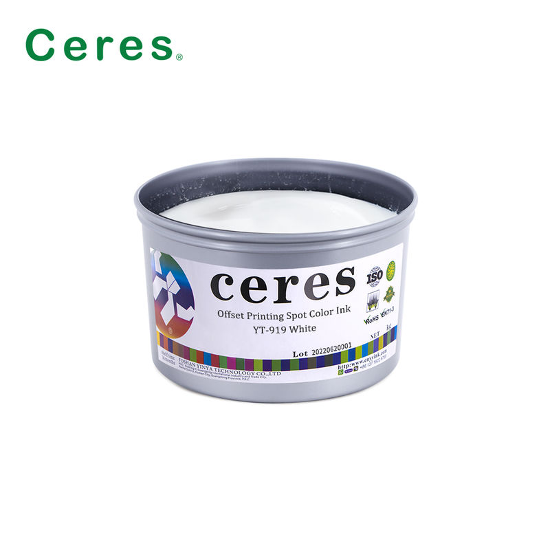 Tinta de offset a base de solvente de color Pantone con alta opacidad para impresión de embalajes
