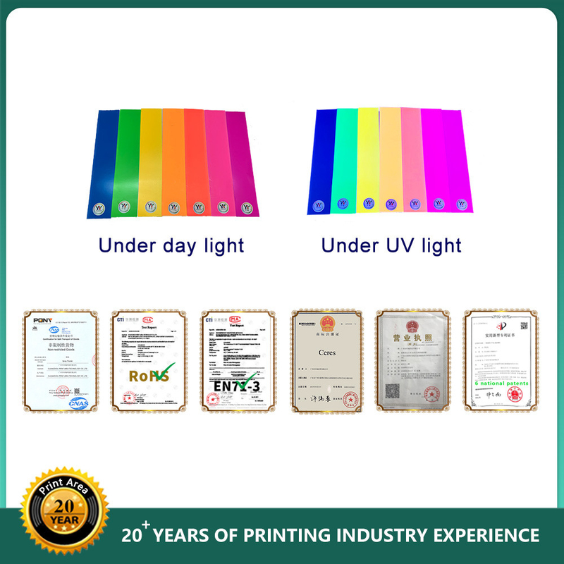 Tinta fluorescente UV offset 1 kg de papel de cartón de tinta con solvente ecológico normal