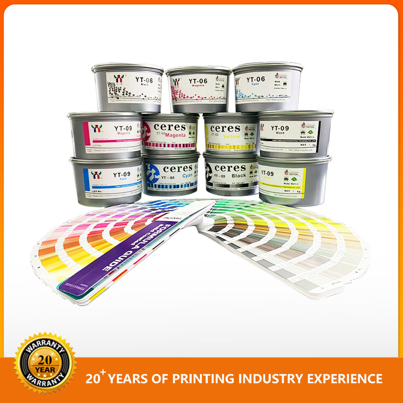 Tinta de impresión de offset de colores brillantes Papel de tinta de gran brillo Tintas de color magenta