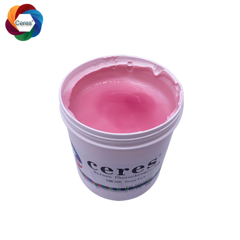 Tinta de impresión de seguridad fotocromática Discoloración solar Tinta de impresión de camisetas incolora