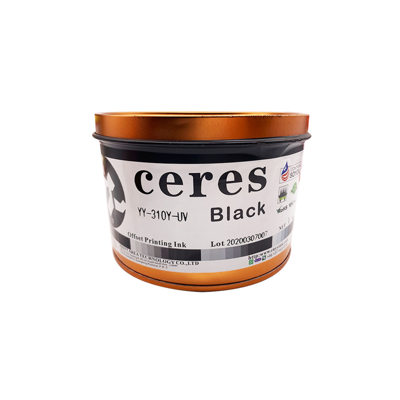 1 Kg Puede tinta de impresión UV offset CMYK reflejo tinta de color de manchas azules a base de disolvente