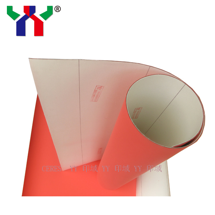 PS Tipo de cubierta offset de placa de goma roja máquina de impresión UV afinidad