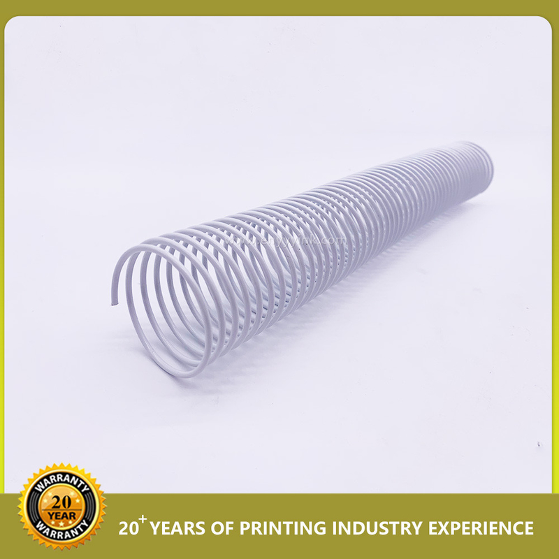 Calendario doble bobina espiral de unión de tono 3:1 1,4 mm de acero de nylon doble libro de alambre