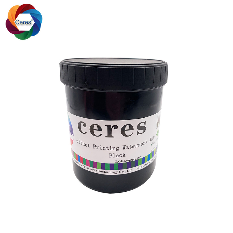 Impresión de pantalla offset Documentos Tinta de marca de agua para impresora de inyección de tinta 80 gramos 0,5 kg