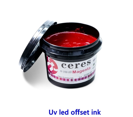 Tinta de offset UV Ceres 1 Kg Tinta a base de disolvente de lata YY-213 Secado rápido