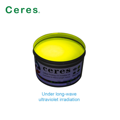 Impresión offset Tinta UV Invisible Incolor a amarillo Normal seco