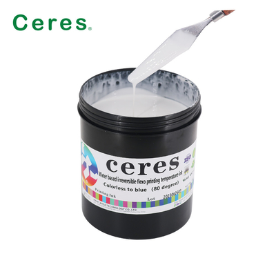 Tinta de impresión de la seguridad de 80 grados Flexo a base de agua que imprime descolorido irreversible a la tinta azul del cambio de temperatura