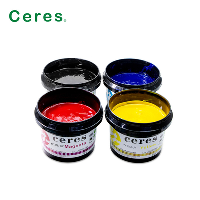 Tinta de offset UV de color de manchas vivas 1 Kg lata de tinta de impresión Pantone de alta velocidad