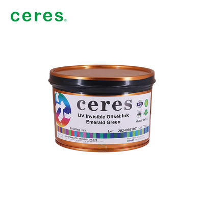 Esmeralda verde tinta UV invisible 1 Kg / lata para el paquete de seguridad