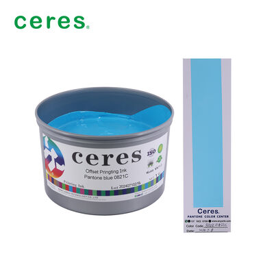 Ceres offset Pantone tinta de impresión 0821c azul