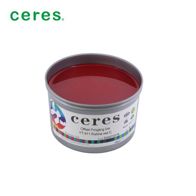 Tinta de impresión offset Pantone Rubinrot YT-911 de Ceres